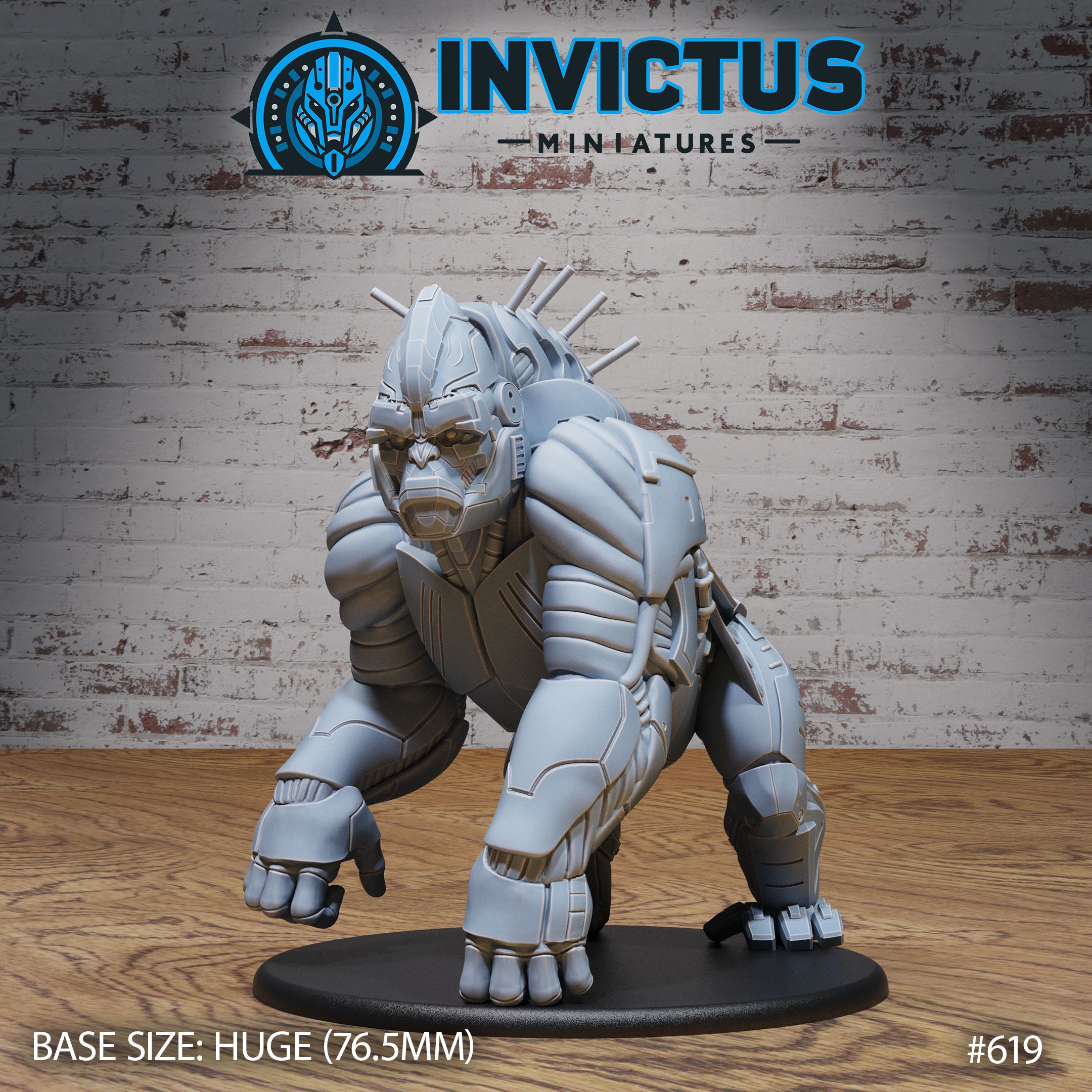 Gorilla Mech / Kong Beast Battle Machine / Steel Predator Monkey Construct / Cyber Monster / Invasion Creature Army / Monster Robot / Cyberpunk Steam Technology / Sci-Fi Encounter